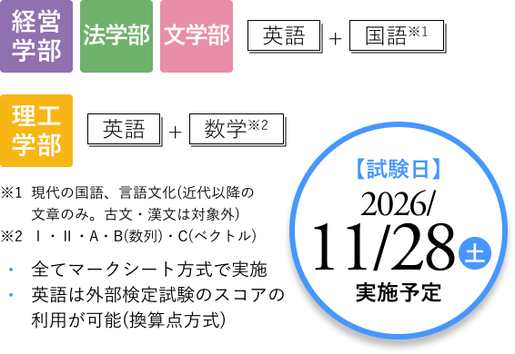 【試験日】2026/11/28（土）実施予定